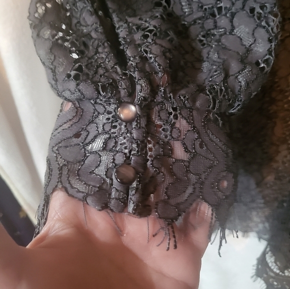 Isaac Mizrahi Live Lace Peplum Top Size 2X NWOT - Picture 2 of 6